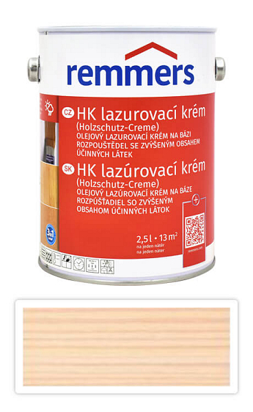 REMMERS HK lazúrovací krém 2.5 l Biely