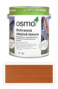 OSMO Ochranná olejová lazúra 3 l Céder 728 (20 % zdarma)