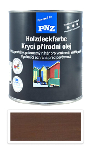 PNZ Krycí prírodný olej 0.75 l Mittelbraun / Stredná hnedá