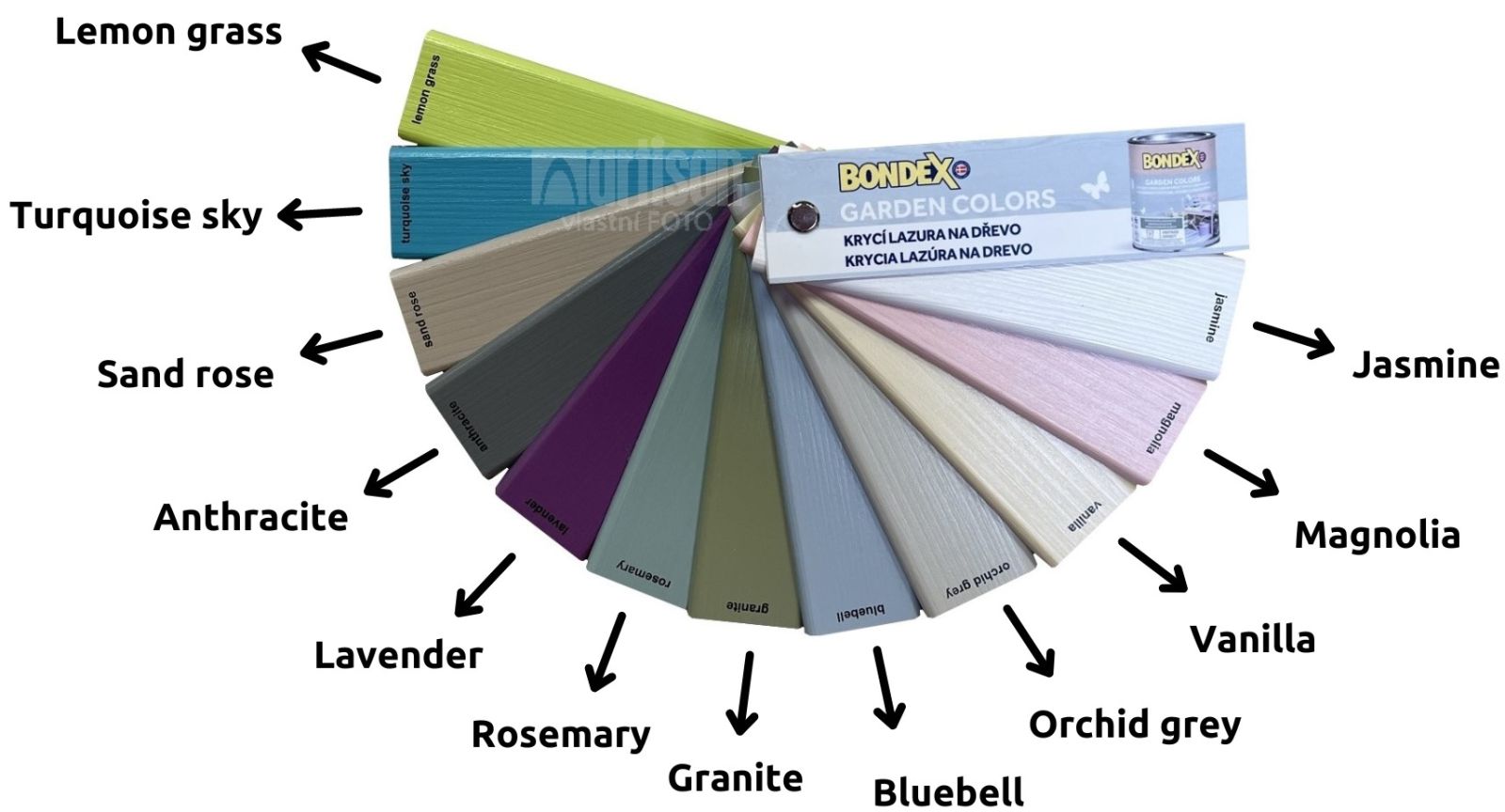 vzorkovník BONDEX Garden Colors pre ľahšie rozhodovanie