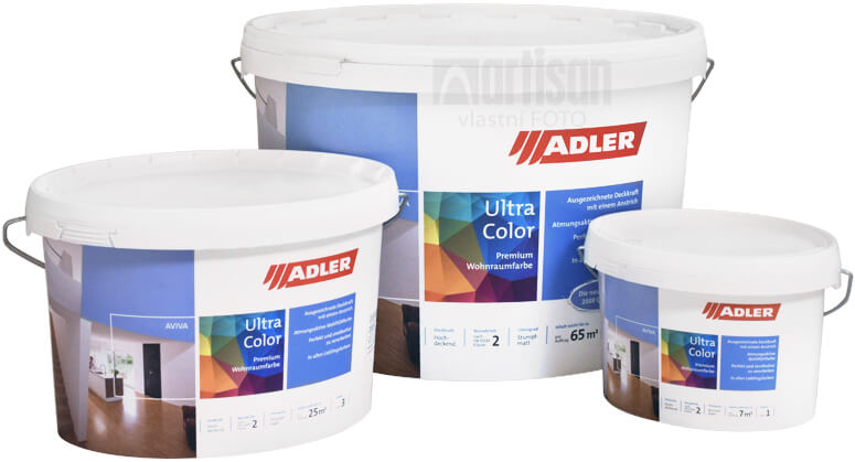 Adler Aviva Ultra Color v objeme 1 l, 3 l a 9 l