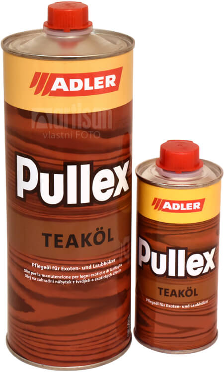 ADLER Pullex Teaköl v objeme 0.25 l a 1 l