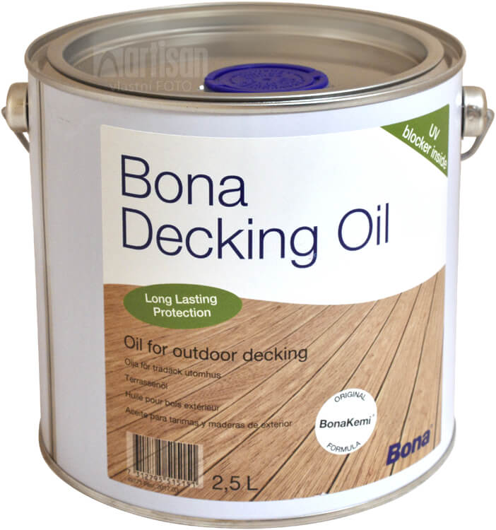 BONA Decking Oil - olej na impregnáciu a ochranu dreva v exteriéri v objeme 2.5 l