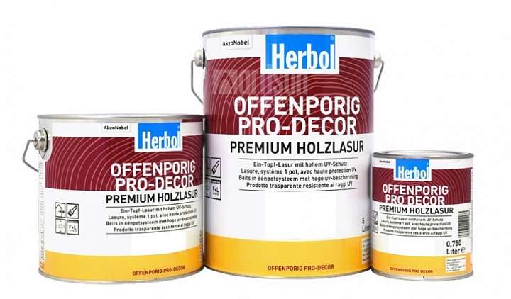 HERBOL Offenporig Pro Decor - balenie 0.75 l, 2.5 l a 5 l