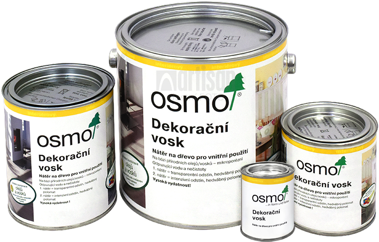 OSMO Dekoračný vosk - veľkosť balenia 0.005 l, 0.125 l, 0.375 l, 0.75 l a 2.5 l
