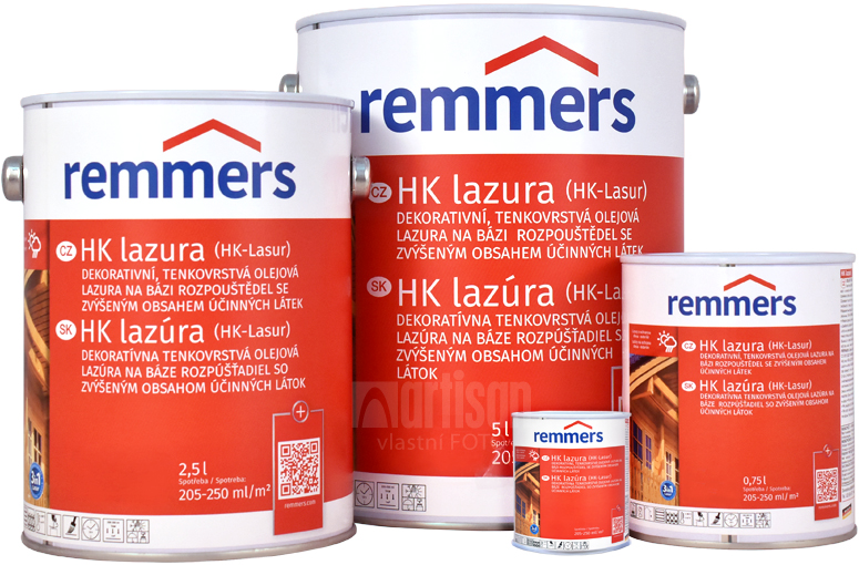 REMMERS HK Lazúra - veľkosť balenia 0.100 l 0.75 l, 2.5 l a 5 l