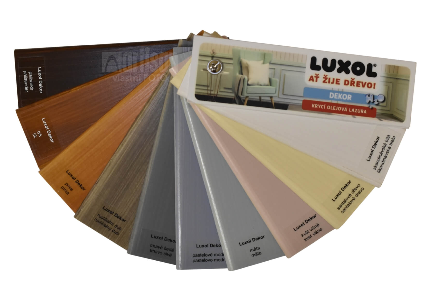 LUXOL Dekor - krycia olejová lazúra na drevo 0.75 l Rustikálny dub