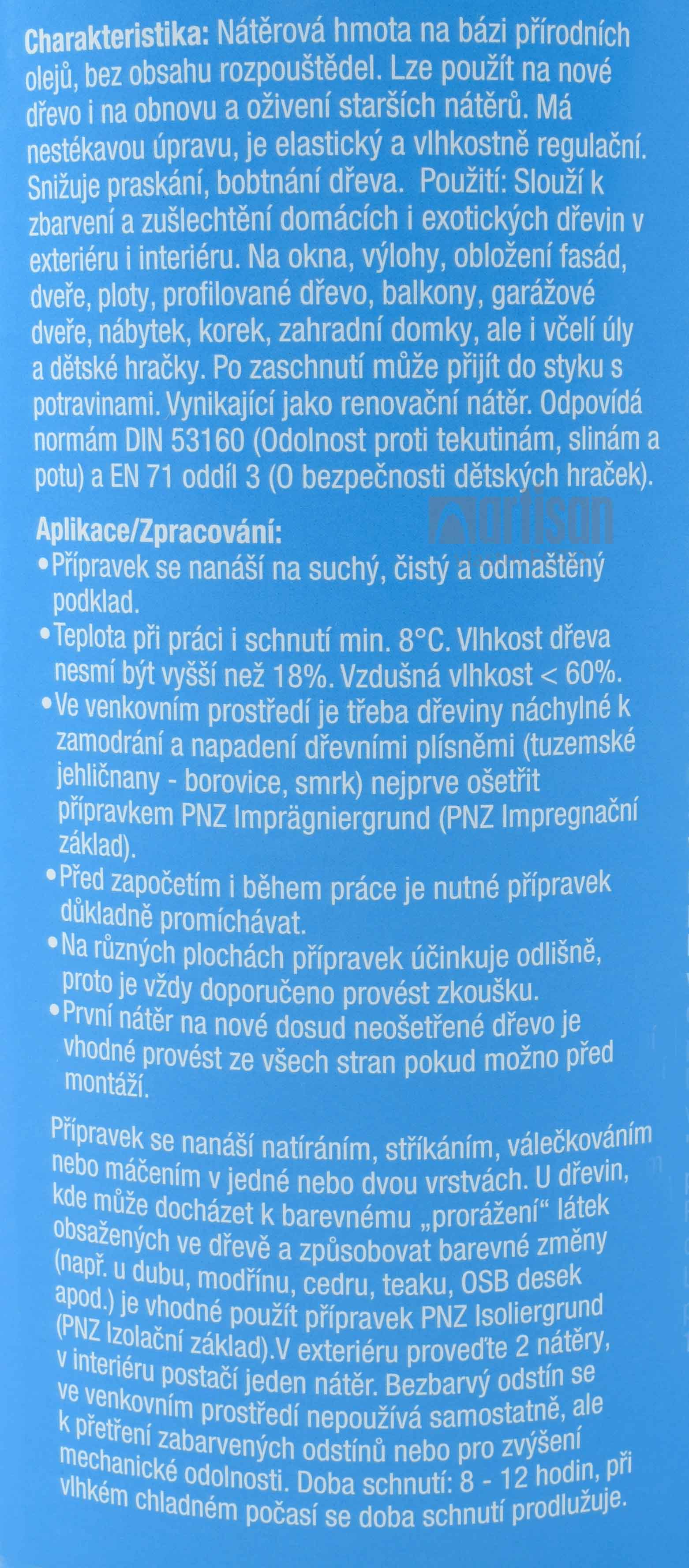 PNZ Farebný olej 0.75 l Smrekovec