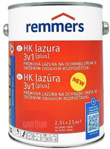 REMMERS HK lazúra 3v1 Plus - ochranná lazúra na drevo pre exteriér 2.5 l Borovica