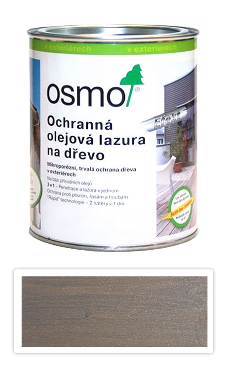 OSMO Ochranná olejová lazúra Efekt 0.75 l Grafit strieborný 1142
