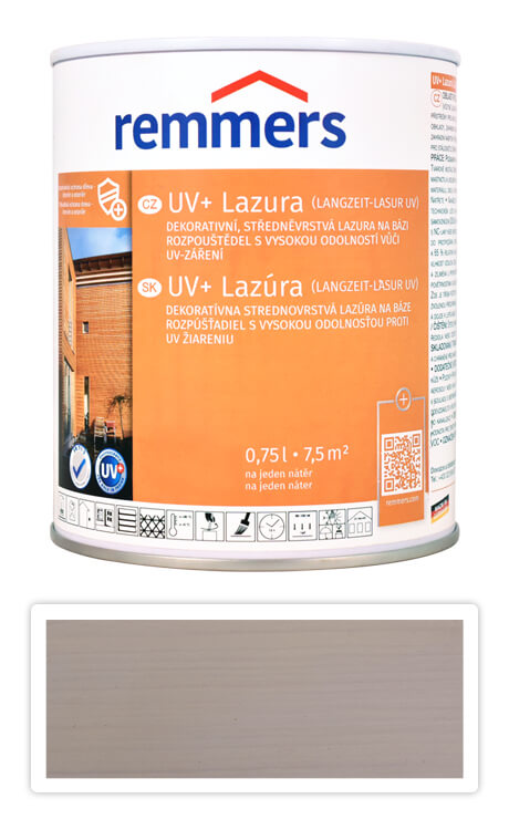 REMMERS UV+ Lazúra - dekoratívna lazúra na drevo 0.75 l Biela