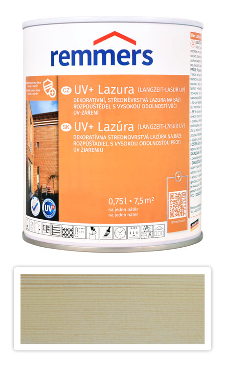 REMMERS UV+ Lazúra - dekoratívna lazúra na drevo 0.75 l Bezfarebná
