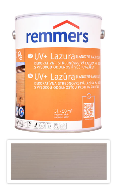 REMMERS UV+ Lazúra - dekoratívna lazúra na drevo 5 l Biela
