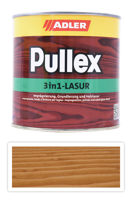 ADLER Pullex 3in1 Lasur - tenkovrstvová impregnačná lazúra 0.75 l Dub 4435050044