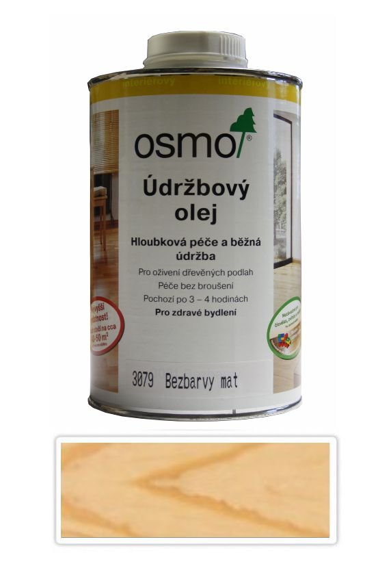 OSMO Údržbový olej na podlahy 1 l Bezfarebný matný 3079