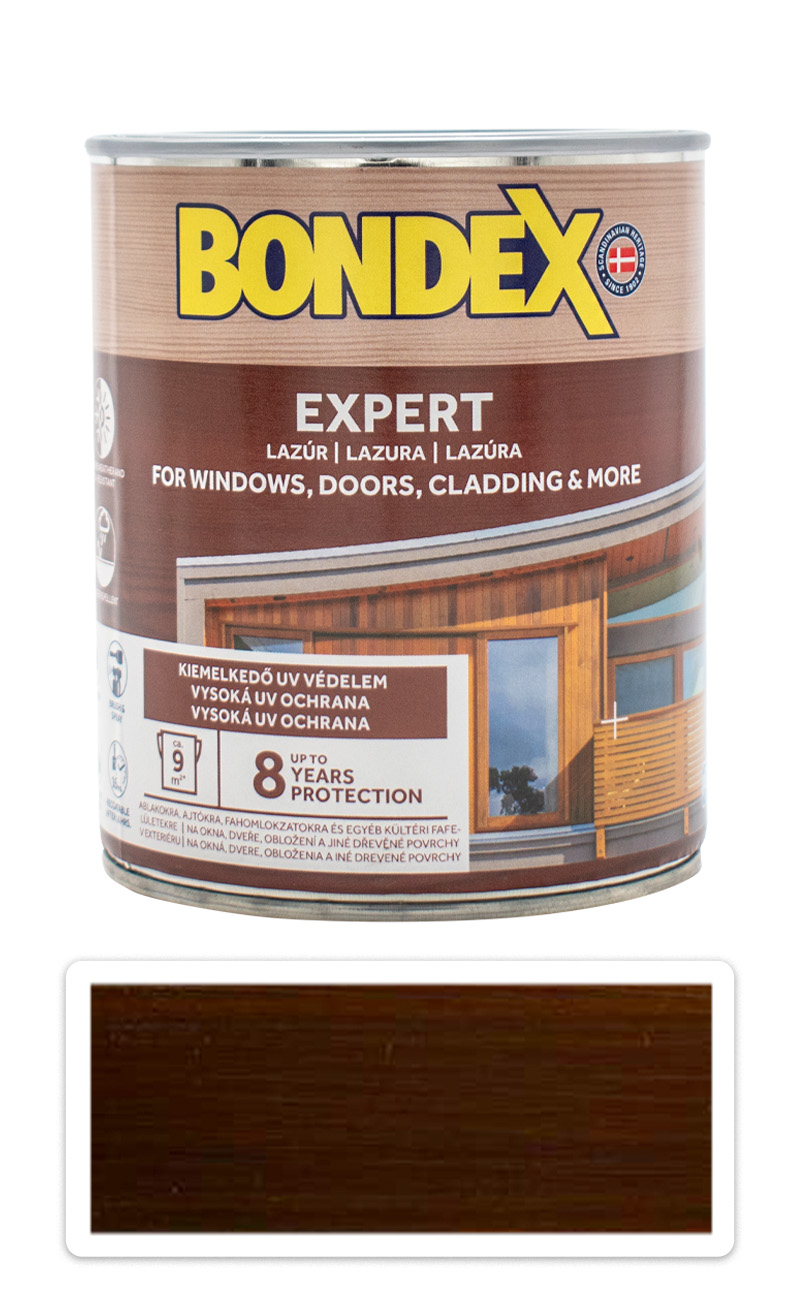 BONDEX Expert - silnovrstvová syntetická lazúra na drevo v exteriéri 0.75 l Orech 931