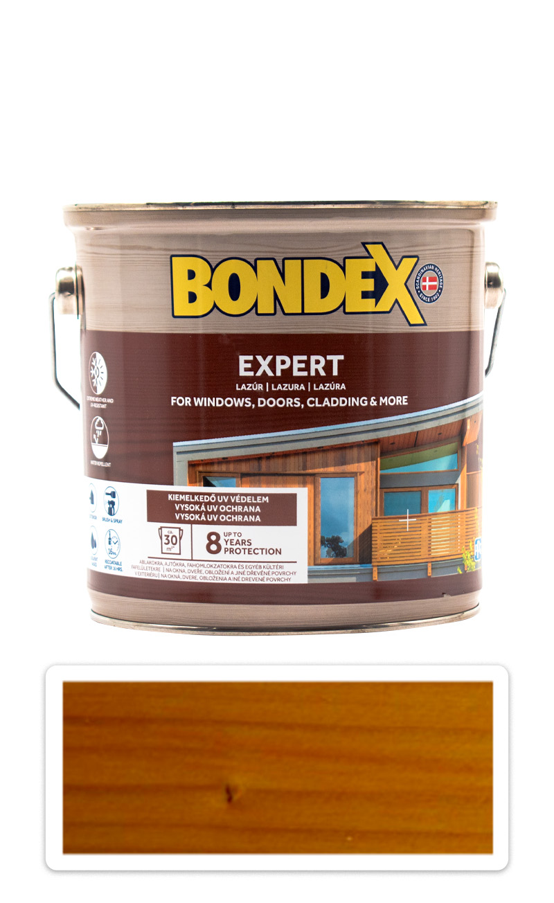 BONDEX Expert - silnovrstvová syntetická lazúra na drevo v exteriéri 2.5 l Oregonská pínia 904