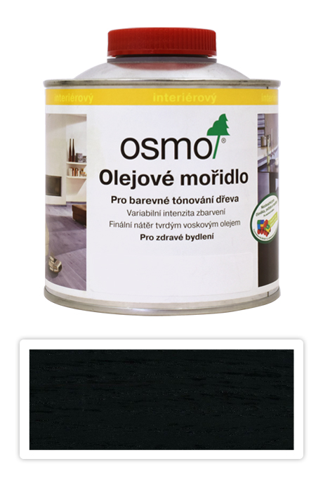 OSMO Olejové moridlo 0.5 l Čierna 3590