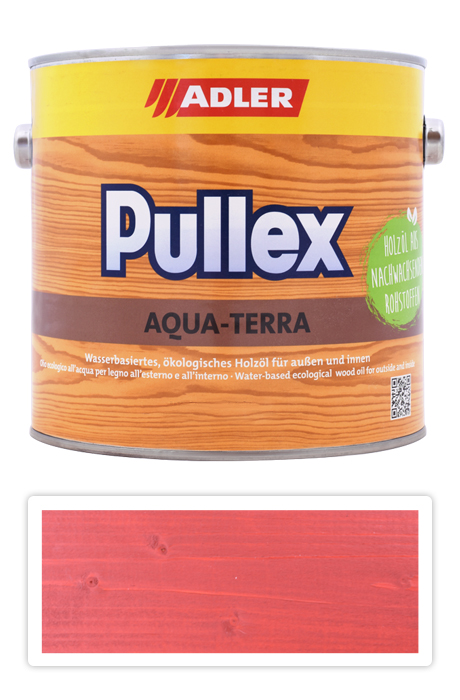 ADLER Pullex Aqua Terra - ekologický olej 2.5 l Červená RAL 3000