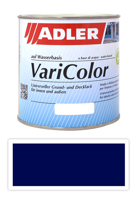 ADLER Varicolor - vodou riediteľná krycia farba univerzál 0.75 l Nachtblau / Nočná modrá RAL 5022