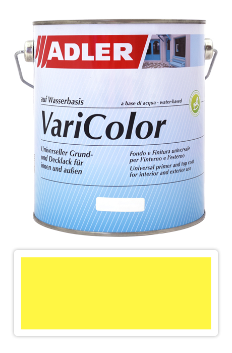 ADLER Varicolor - vodou riediteľná krycia farba univerzál 2.5 l Schwefelgelb / Sírovo žltá RAL 1016