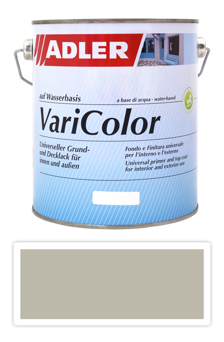 ADLER Varicolor - vodou riediteľná krycia farba univerzál 2.5 l Kieselgrau / Štrková sivá RAL 7032