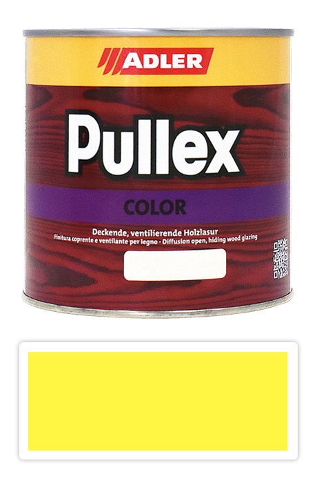 ADLER Pullex Color - krycia farba na drevo 0.75 l Schwefelgelb / Sírovo žltá RAL 1016