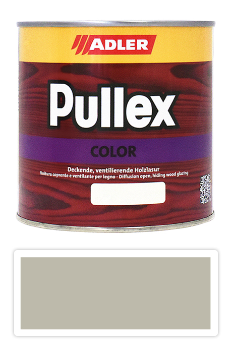 ADLER Pullex Color - krycia farba na drevo 0.75 l Kieselgrau / Štrková sivá RAL 7032