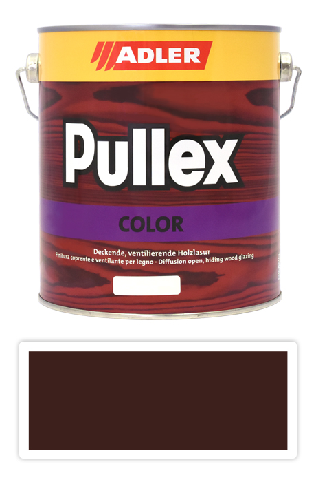 ADLER Pullex Color - krycia farba na drevo 2.5 l Mahagonibraun / Mahagónová hnedá RAL 8016