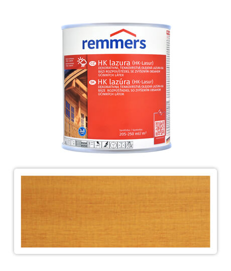REMMERS HK lazúra - ochranná lazúra na drevo pre exteriér 0.1 l Dub rustikálny
