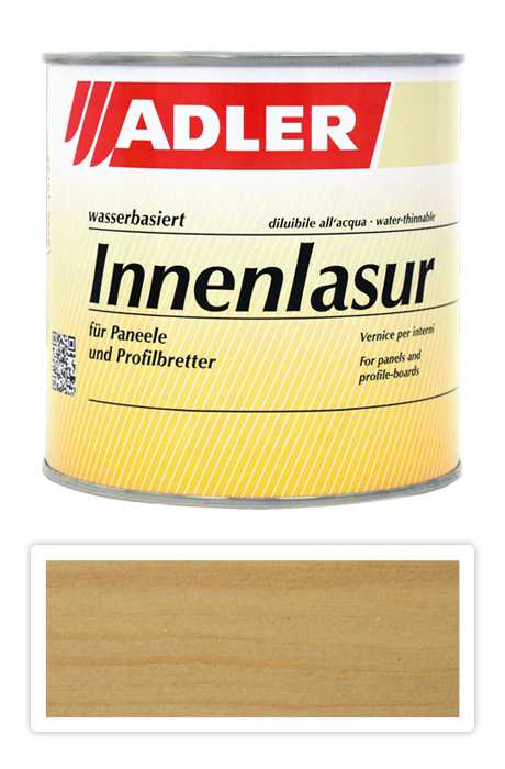 ADLER Innenlasur UV 100 - prírodná lazúra na drevo pre interiéry 0.75 l Crémant ST 13/3