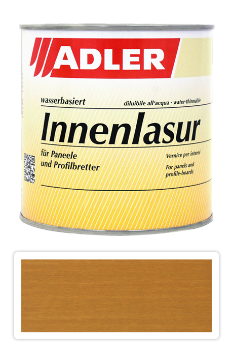ADLER Innenlasur UV 100 - prírodná lazúra na drevo pre interiéry 0.75 l Lockenkopf ST 01/4