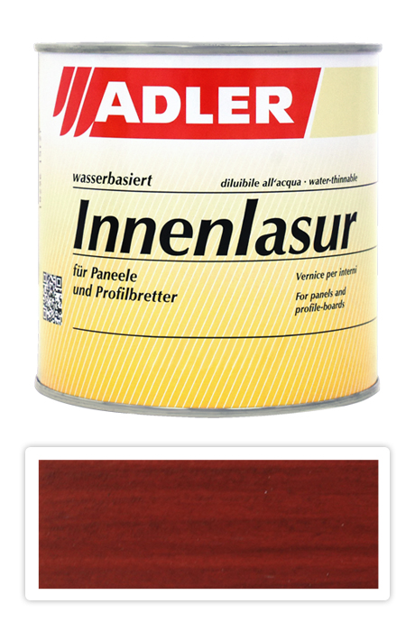 ADLER Innenlasur - vodou riediteľná lazúra na drevo pre interiéry 0.75 l Rubin LW 15/5