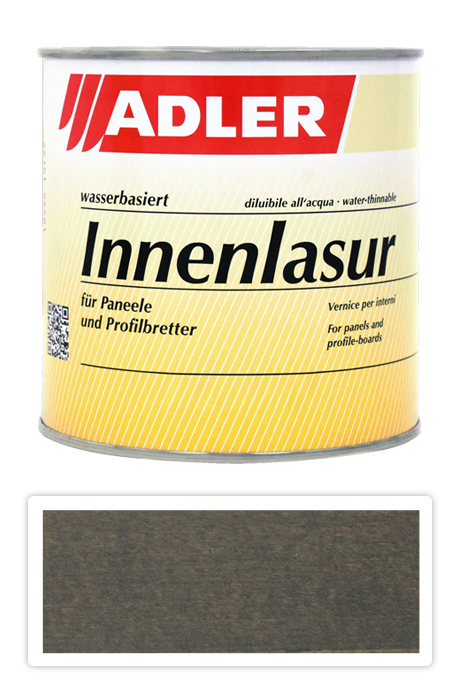 ADLER Innenlasur - vodou riediteľná lazúra na drevo pre interiéry 0.75 l Silberrucken ST 05/4