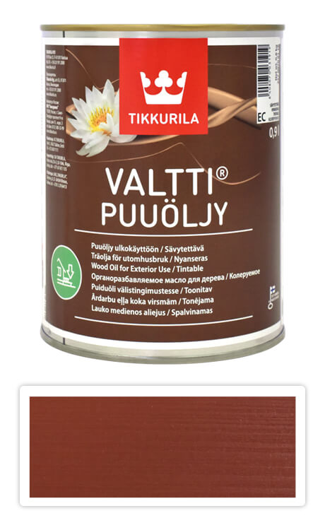 TIKKURILA Valtti wood oil - olej na terasy a nábytok 0.9 l Kettu 5056