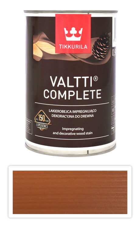 TIKKURILA Valtti Complete - matná tenkovrstvová lazúra s ochranou proti UV žiareniu 0.9 l Kanto 5077
