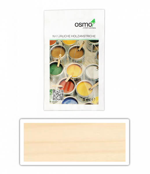 OSMO Tvrdý voskový olej farebný pre interiéry 0.005 l Biely 3040 vzorka
