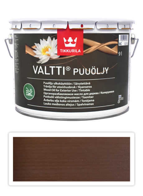 TIKKURILA Valtti wood oil - olej na terasy a nábytok 9 l Tatti 5071