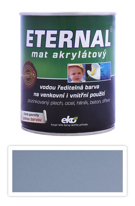ETERNAL Mat akrylátový - vodouriediteľná farba 0.7 l Strednesivá 03