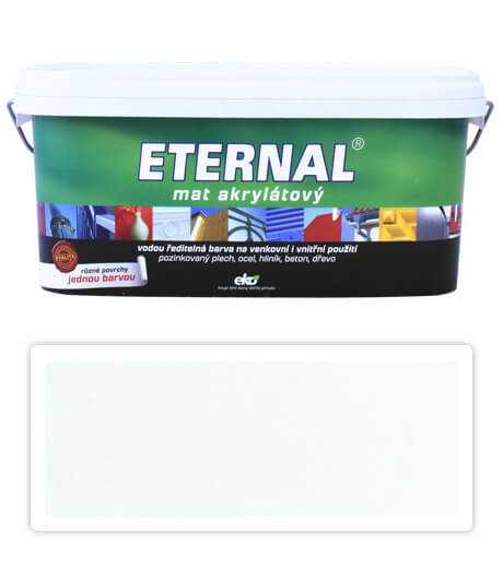 ETERNAL Mat akrylátový - vodouriediteľná farba 2.8 l Biela 01