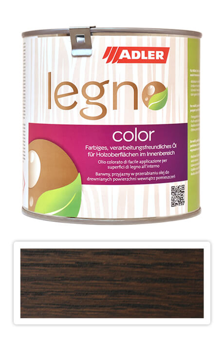 ADLER Legno Color - sfarbujúci olej na ošetrenie drevín 0.75 l Shitake ST 11/4