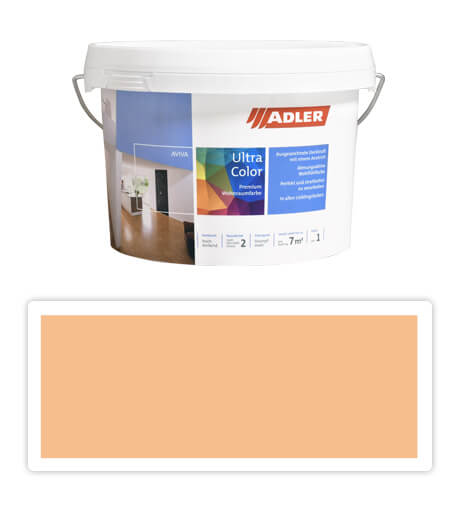 Adler Aviva Ultra Color - maliarska farba na steny v interiéri 1 l Braunelle AS 09/3