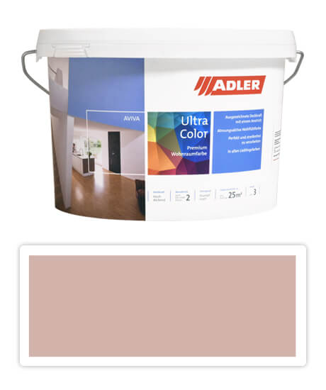Adler Aviva Ultra Color - maliarska farba na steny v interiéri 3 l Flockenblume AS 12/1