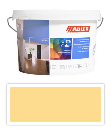 Adler Aviva Ultra Color - maliarska farba na steny v interiéri 3 l Stieglitz AS 07/3
