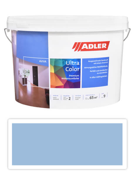 Adler Aviva Ultra Color - maliarska farba na steny v interiéri 9 l Bergsee AS 15/1