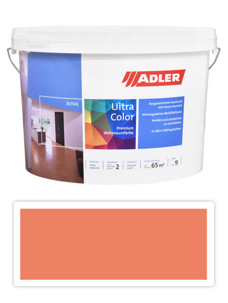 Adler Aviva Ultra Color - maliarska farba na steny v interiéri 9 l Hüttenzauber AS 11/4