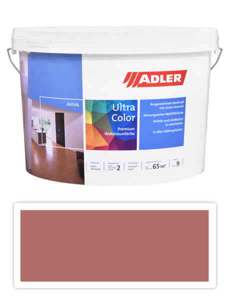 Adler Aviva Ultra Color - maliarska farba na steny v interiéri 9 l Kuhschelle AS 14/3
