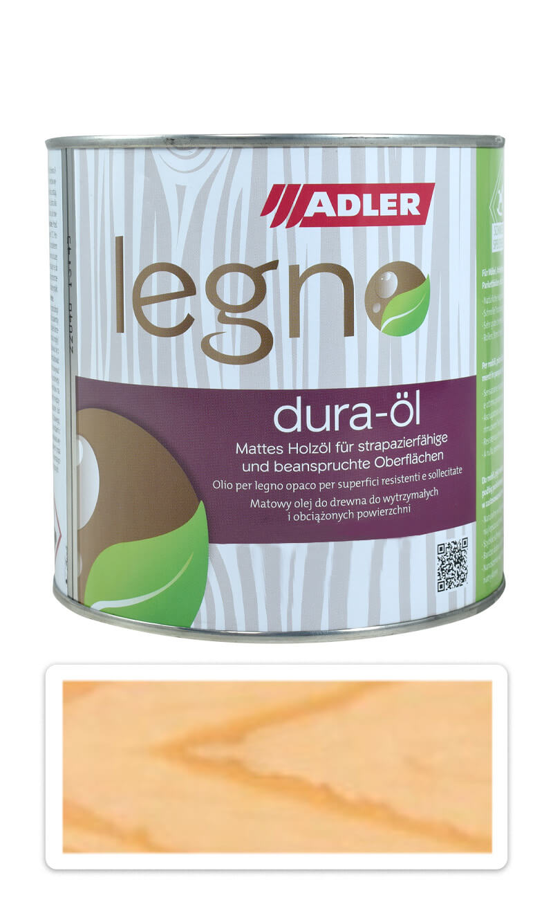 ADLER Legno Dura-Öl - rýchloschnúci olej pre namáhané plochy v interiéri 0.75 l Bezfarebný