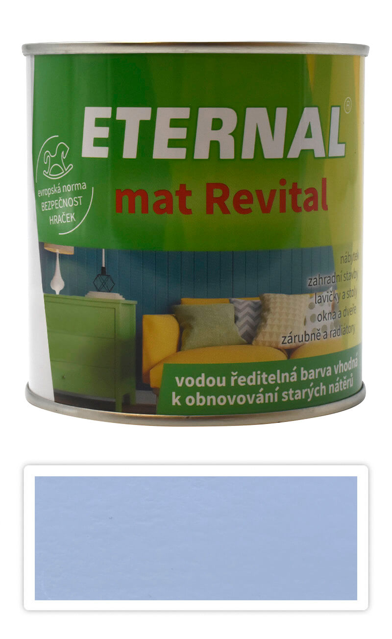 ETERNAL mat Revital - univerzálna vodou riediteľná akrylátová farba 0.35 l Sivá 202
