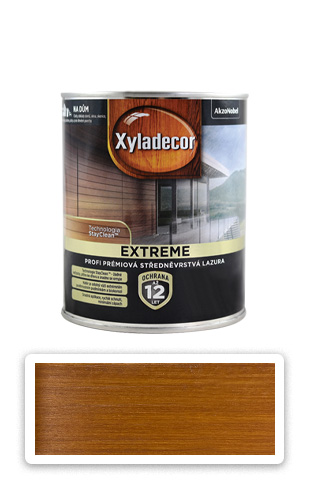 XYLADECOR Extreme - prémiová olejová lazúra na drevo 0.75 l Teak